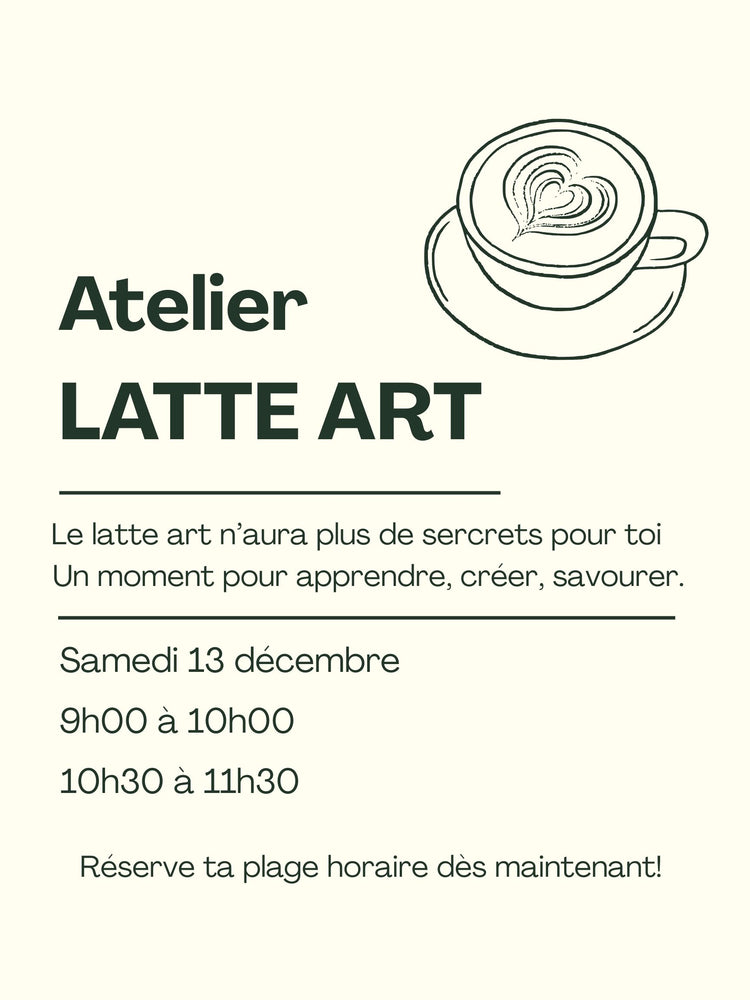Atelier latte art - 13 décembre 2025