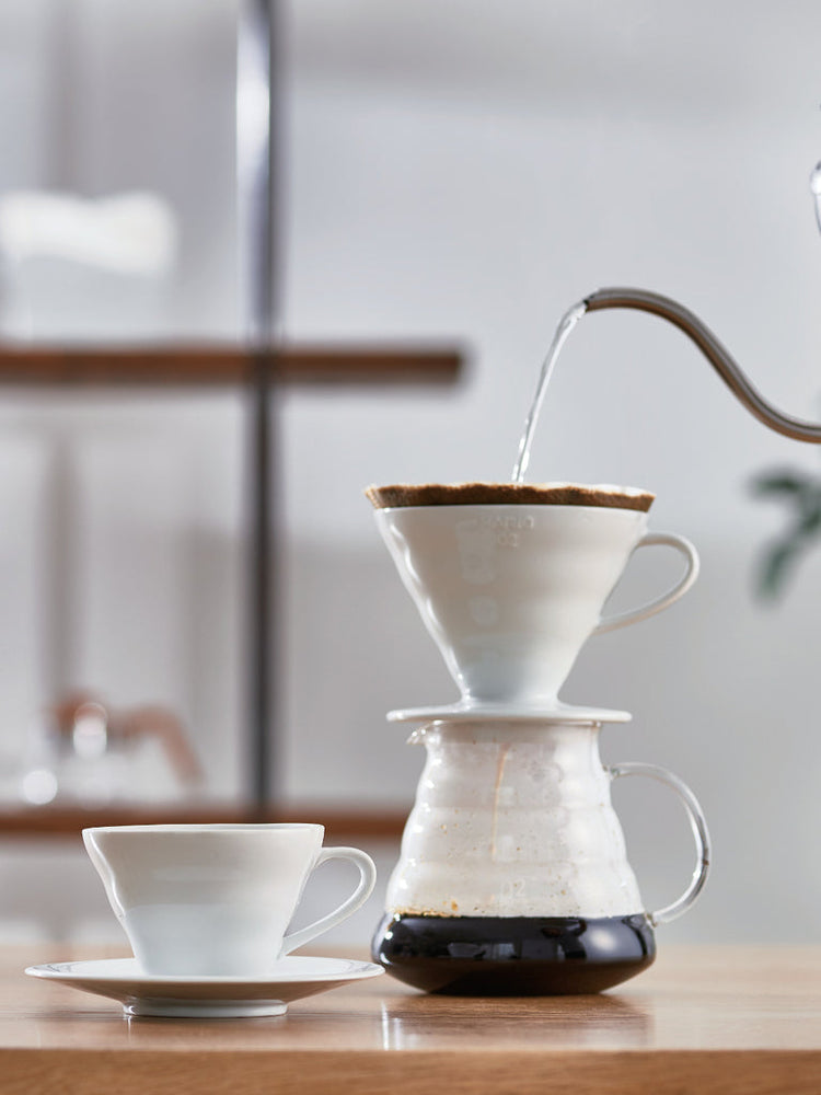 V60 Hario en céramique - Blanc