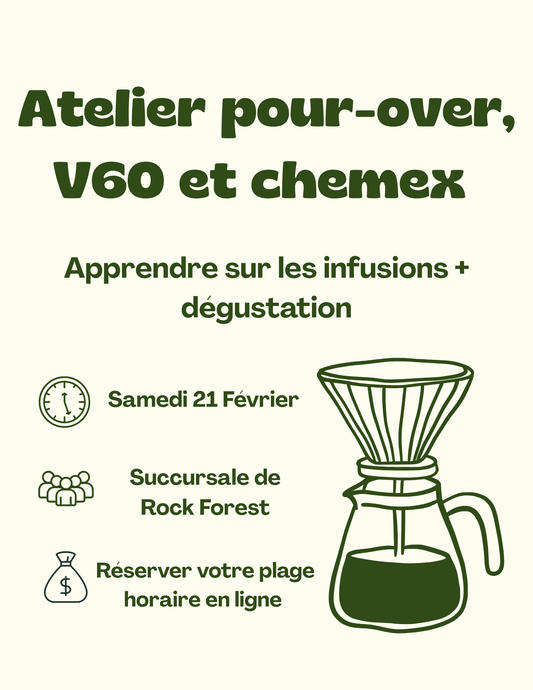 Atelier Pour-Over - 21 Février 2026 - 10h30 à 11h30
