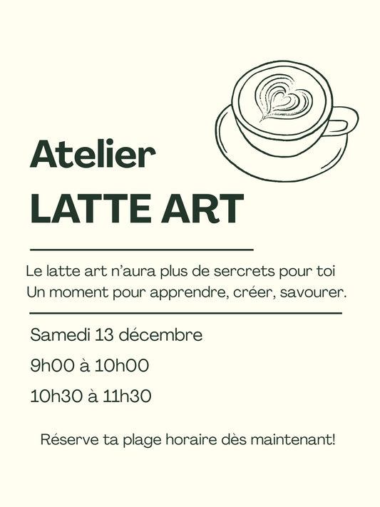 Atelier latte art - 13 décembre 2025
